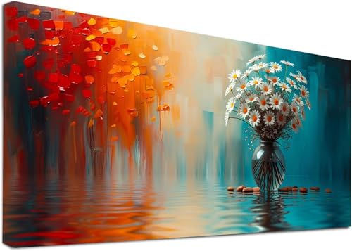 Diamond Painting Groß Blume, 5D Diamond Painting Erwachsene Pflanzen, DIY Basteln Erwachsene, Diamant Malerei Kunst Stickerei Kreuzstich Set, Deko Wohnzimmer und Zimmer Deko Geschenke 60x120cm 6-1652 von KUEAJIOU