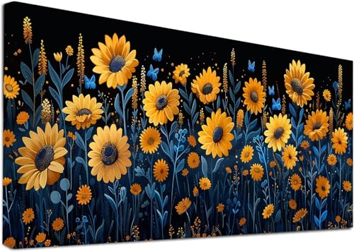 Diamond Painting Groß Blume, 5D Diamond Painting Erwachsene Pflanzen, DIY Basteln Erwachsene, Diamant Malerei Kunst Stickerei Kreuzstich Set, Deko Wohnzimmer und Zimmer Deko Geschenke 70x140cm B-1114 von KUEAJIOU