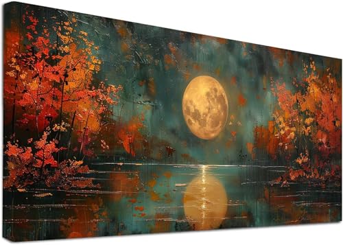Diamond Painting Groß Pflanzen, 5D Diamond Painting Erwachsene Rivers, DIY Basteln Erwachsene, Diamant Malerei Kunst Stickerei Kreuzstich Set, Deko Wohnzimmer und Zimmer Deko Geschenke 70x140cm 7-6267 von KUEAJIOU