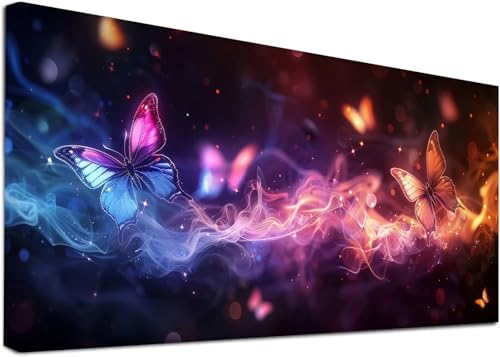 Diamond Painting Groß Schmetterling, 5D Diamond Painting Erwachsene Traum, DIY Basteln Erwachsene, Diamant Malerei Kunst Stickerei Kreuzstich Set, Deko Wohnzimmer und Zimmer Deko 30x60cm F-6499 von KUEAJIOU
