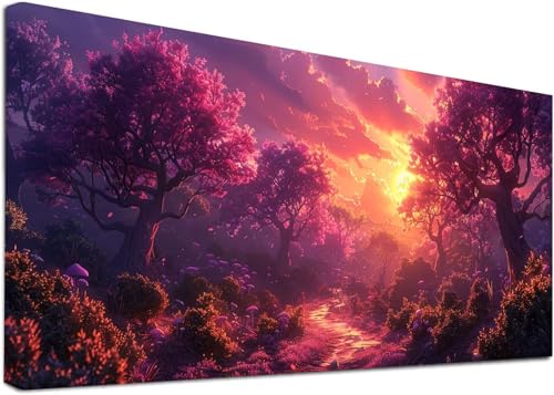 Diamond Painting Groß Sonnenuntergang, 5D Diamond Painting Erwachsene Baum, DIY Basteln Erwachsene, Diamant Malerei Kunst Stickerei Kreuzstich Set, Deko Wohnzimmer und Zimmer Deko 100x200cm N-9886 von KUEAJIOU