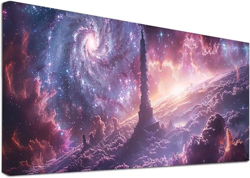 Diamond Painting Groß Sternenhimmel, 5D Diamond Painting Erwachsene Landschaft, DIY Basteln Erwachsene, Diamant Malerei Kunst Stickerei Kreuzstich Set, Deko Wohnzimmer und Zimmer Deko 100x300cm 6-9498 von KUEAJIOU