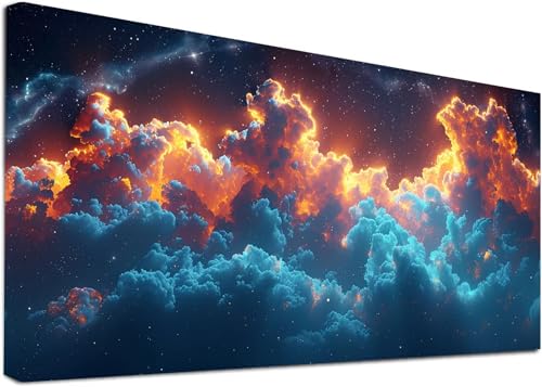 Diamond Painting Groß Sternenhimmel, 5D Diamond Painting Erwachsene Wolke, DIY Basteln Erwachsene, Diamant Malerei Kunst Stickerei Kreuzstich Set, Deko Wohnzimmer und Zimmer Deko 40x80cm 0-4276 von KUEAJIOU