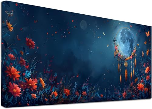 Diamond Painting Groß TraumfäNger, 5D Diamond Painting Erwachsene Blume, DIY Basteln Erwachsene, Diamant Malerei Kunst Stickerei Kreuzstich Set, Deko Wohnzimmer und Zimmer Deko 60x120cm 6-7366 von KUEAJIOU