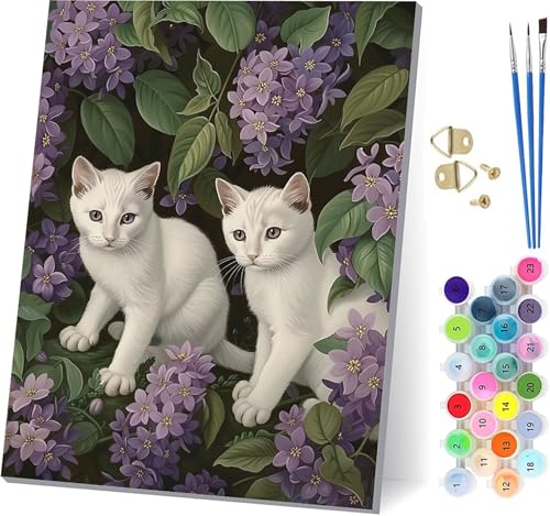 Malen Nach Zahlen Erwachsene Katze Malen Nach Zahlen, DIY Set Erwachsene Blume, Paint by Numbers Kits mit 3 Pinseln und Pigment, für Deko Wohnzimmer und Wanddeko, Geschenke für Frauen 40x50cm 2-3547 Malen Nach Zahlen Erwachsene Katze Malen Nach Zahlen, DIY Set Erwachsene Blume, Paint by Numbers Kits mit 3 Pinseln und Pigment, für Deko Wohnzimmer und Wanddeko, Geschenke für Frauen 40x50cm 2-3547 von KUEAJIOU