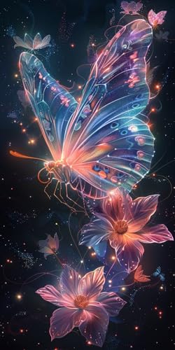 Malen Nach Zahlen Erwachsene Schmetterling, Malen Nach Zahlen Blume, Paint by Numbers mit Pinseln und Acrylfarben, DIY Handgemalt Ölgemälde Kit für Deko Wohnzimmer und Wohnzimmer Deko 60x120cm J-5161 Malen Nach Zahlen Erwachsene Schmetterling, Malen Nach Zahlen Blume, Paint by Numbers mit Pinseln und Acrylfarben, DIY Handgemalt Ölgemälde Kit für Deko Wohnzimmer und Wohnzimmer Deko 60x120cm J-5161 von KUEAJIOU