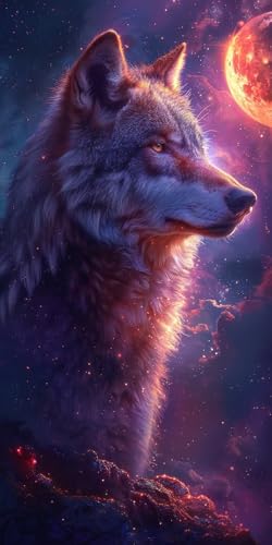 Malen Nach Zahlen Erwachsene Wolf, Malen Nach Zahlen Tier, Paint by Numbers mit Pinseln und Acrylfarben, DIY Handgemalt Ölgemälde Kit für Deko Wohnzimmer und Wohnzimmer Deko Geschenke 40x80cm C-3559 Malen Nach Zahlen Erwachsene Wolf, Malen Nach Zahlen Tier, Paint by Numbers mit Pinseln und Acrylfarben, DIY Handgemalt Ölgemälde Kit für Deko Wohnzimmer und Wohnzimmer Deko Geschenke 40x80cm C-3559 von KUEAJIOU