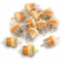 Kraftstofffilter mit Magnet, 12 Stück Universal-Inline-Kraftstofffilter Benzin mit Magnet für ATV-Motorrad-Rasenmäher von KUEATILY