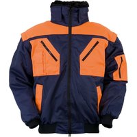 Kübler Workwear - Pilotenjacke marine/orange Gr. 3XL - Blau von KÜBLER WORKWEAR