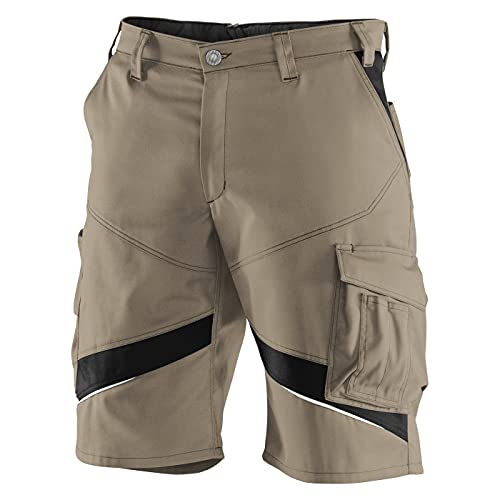 KÜBLER ACTIVIQ Arbeitsshorts beige, Größe 40, Herren-Arbeitsshorts aus Mischgewebe, leichte Arbeitsshorts von KÜBLER Workwear von KÜBLER Workwear