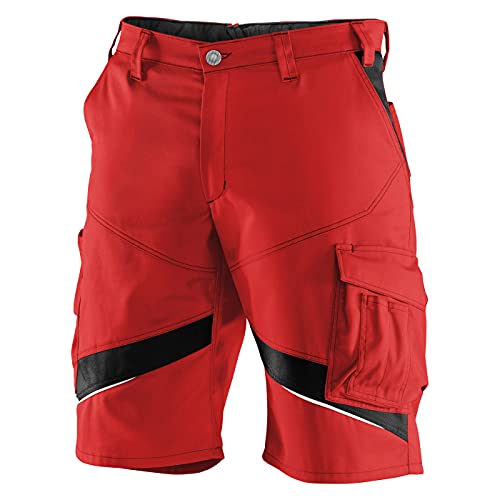 KÜBLER Workwear KÜBLER ACTIVIQ Arbeitsshorts rot, Größe 54, Herren-Arbeitsshorts aus Mischgewebe, leichte Arbeitsshorts von KÜBLER Workwear