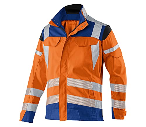 KÜBLER Workwear KÜBLER REFLECTIQ Arbeitsjacke PSA 2 warnorange/Kornblumenblau von KÜBLER Workwear