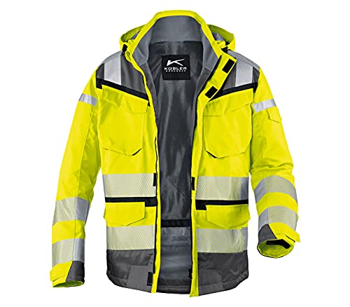 KÜBLER REFLECTIQ Warnschutzjacke warngelb, Größe M, Herren-Wetterjacke aus Mischgewebe, wasserdichte Warnschutzjacke KÜBLER REFLECTIQ Warnschutzjacke warngelb, Größe M, Herren-Wetterjacke aus Mischgewebe, wasserdichte Warnschutzjacke von KÜBLER Workwear