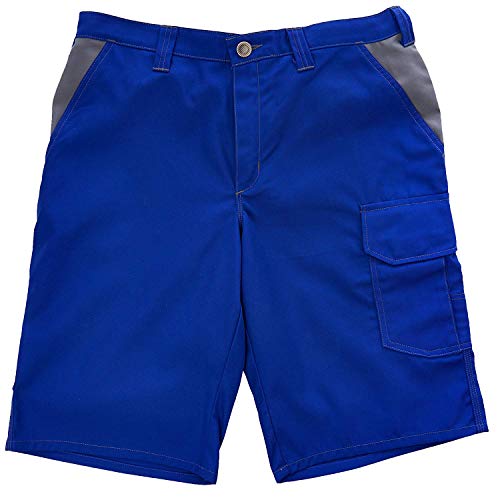 KÜBLER Workwear KÜBLER VITA Mix Arbeitsshorts Kornblumenblau/Mittelgrau von KÜBLER Workwear