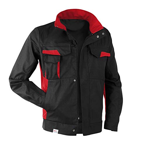 KÜBLER Workwear KÜBLER VITA cotton+ Arbeitsjacke schwarz/mittelrot von KÜBLER Workwear