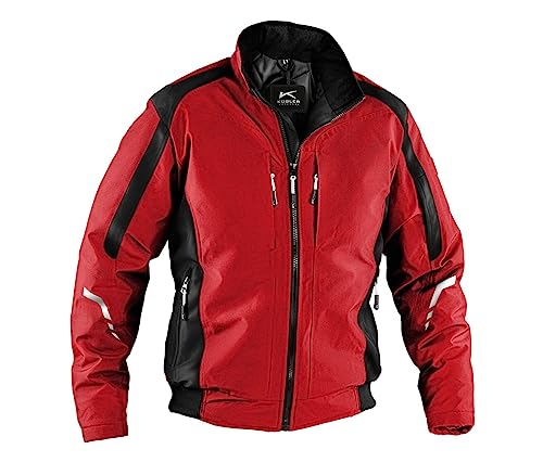 KÜBLER Workwear KÜBLER WEATHER Wetterbundjacke rot, Größe L, Unisex-Wetterbundjacke aus Mischgewebe, funktionelle Wetterbundjacke von KÜBLER Workwear