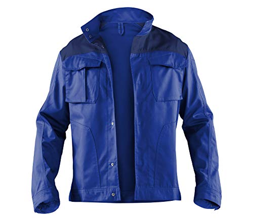 KÜBLER Workwear KÜBLER IDENTIQ MIX Arbeitsjacke blau, Größe 66, Herren-Arbeitsjacke aus Mischgewebe, leichte Arbeitsjacke von KÜBLER Workwear