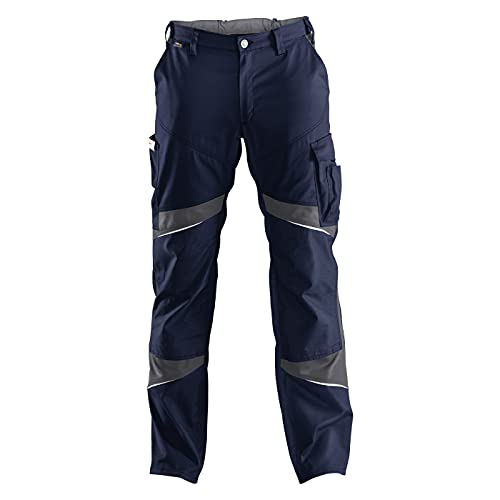 KÜBLER Workwear KÜBLER ACTIVIQ Arbeitshose blau, Größe 60, Herren-Arbeitshose aus Mischgewebe, Arbeitshose mit Knieschutztaschen nach EN 14404, leichte Arbeitshose von KÜBLER Workwear