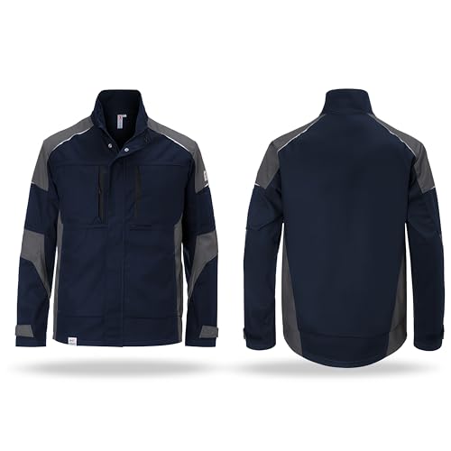 KÜBLER Workwear ACTIVIQ Jacke | Ergonomische Arbeitsjacke Herren aus Mischgewebe | Herren Arbeitsjacke für Handwerk & Industrie | Mit praktischen Innen- & Außentaschen | Reflex-Details | OEKO-TEX® von KÜBLER Workwear