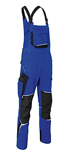 KÜBLER Workwear KÜBLER BODYFORCE Arbeits-Latzhose Kornblumenblau/schwarz von KÜBLER Workwear