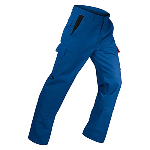 KÜBLER Workwear KÜBLER Brand X Protect Arbeitshose PSA 3 Kornblumenblau/rot von KÜBLER Workwear
