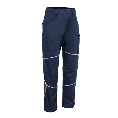 KÜBLER Workwear | KÜBLER ICONIQ Arbeitsdamenhose | dunkelblau/anthrazit | Größe 40 von KÜBLER Workwear