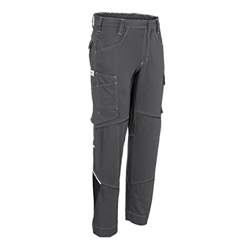 KÜBLER Workwear | KÜBLER ICONIQ Cotton Arbeitshose | anthrazit/schwarz | Größe 25 von KÜBLER Workwear