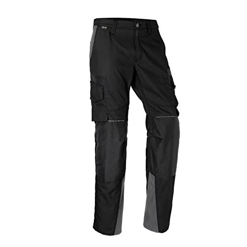 KÜBLER Workwear KÜBLER INNOVATIQ Arbeitshose schwarz, Größe 90, Herren-Arbeitshose aus Mischgewebe, Arbeitshose mit Knieschutztaschen nach EN 14404, leichte Arbeitshose von KÜBLER Workwear
