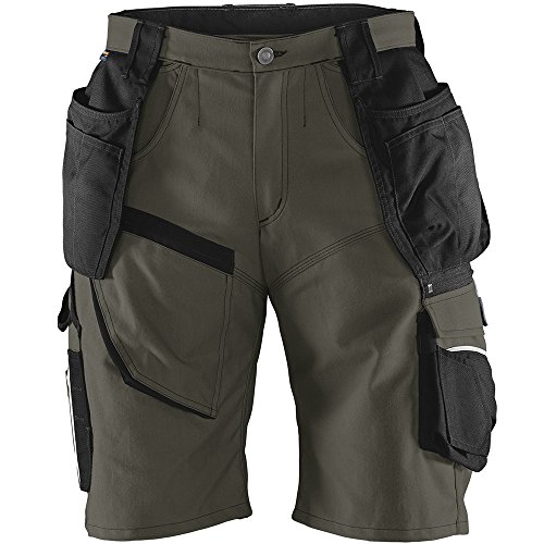 KÜBLER Workwear | KÜBLER PRACTIQ Arbeitsshorts | Oliv/schwarz | Größe 60 von KÜBLER Workwear