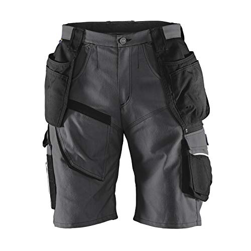 KÜBLER PRACTIQ Arbeitsshorts anthrazit, Größe 58, Herren-Arbeitsshorts aus verstärkter Baumwolle, Arbeitsshorts von KÜBLER Workwear von KÜBLER Workwear