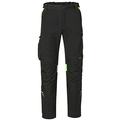 KÜBLER Workwear | KÜBLER Pulse Action Bundhose | schwarz/neongrün | Größe 54 von KÜBLER Workwear