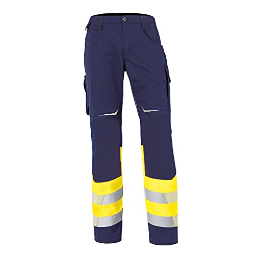 KÜBLER Workwear KÜBLER REFLECTIQ Arbeitshose Klasse 1 warngelb/dunkelblau von KÜBLER Workwear