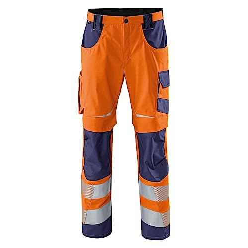 KÜBLER Workwear KÜBLER REFLECTIQ Arbeitshose PSA 2 warnorange/dunkelblau von KÜBLER Workwear