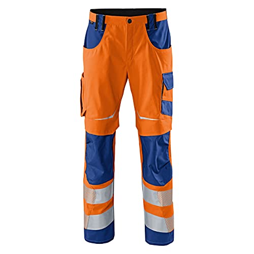 KÜBLER Workwear | KÜBLER REFLECTIQ Arbeitshose PSA 2 | warnorange/kbl.blau | Größe 26K von KÜBLER Workwear