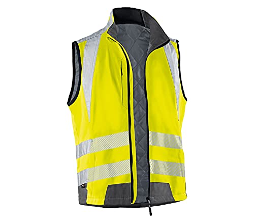 KÜBLER Workwear | KÜBLER REFLECTIQ Arbeitsweste PSA 2 | warngelb/anthrazit | Größe M von KÜBLER Workwear