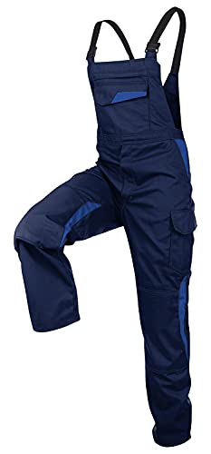 KÜBLER Workwear KÜBLER VITA Mix Arbeits-Latzhose dunkelblau/Kornblumenblau von KÜBLER Workwear