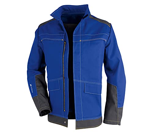 KÜBLER Workwear KÜBLER SAFETY X Arbeitsjacke blau, Größe 28, Herren-Arbeitsjacke aus Mischgewebe, antistatische Arbeitsjacke von KÜBLER Workwear