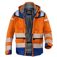 KÜBLER® unisex Warnjacke Winter REFLECTIQ orange, kornblau Größe 3XL von KÜBLER®