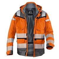 KÜBLER® unisex Warnjacke Winter REFLECTIQ warnorange, anthrazit Größe L von KÜBLER®