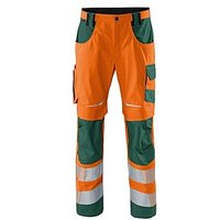 KÜBLER® unisex Warnschutzhose REFLECTIQ orange, moosgrün Größe 102 von KÜBLER®