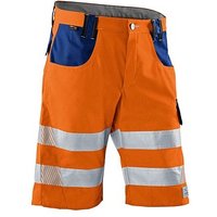 KÜBLER® unisex Warnschutzhose kurz REFLECTIQ orange, kornblau Größe 44 von KÜBLER®