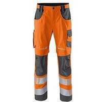 KÜBLER® unisex Warnschutzhose REFLECTIQ warnorange, anthrazit Größe 46 von KÜBLER®