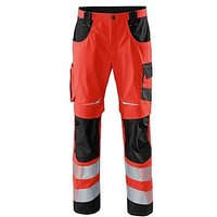 KÜBLER® unisex Warnschutzhose REFLECTIQ rot, schwarz Größe 24 von KÜBLER®