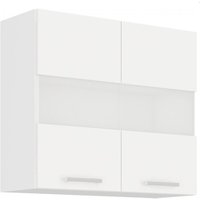 EKO White Glashängeschrank 80 Weiss matt Küchenzeile Küchenblock Einbauküche von KÜCHEN PREISBOMBE