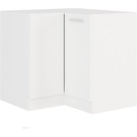 Eko White Eckunterschrank 89x89cm Weiss matt Küchenzeile Küchenblock Einbauküche von KÜCHEN PREISBOMBE