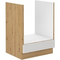 Herd Unterschrank 60 cm Eiche Artisan + Weiß Hochglanz Küchenzeile Küchenblock Herd Unterschrank 60 cm Eiche Artisan + Weiß Hochglanz Küchenzeile Küchenblock von KÜCHEN PREISBOMBE