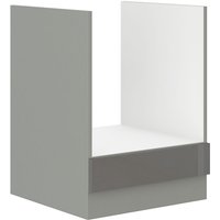 Herd Unterschrank 60 cm Hochglanz Grau Küchenzeile Küchenblock Küche Grey Bianca von KÜCHEN PREISBOMBE