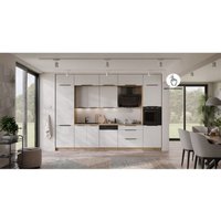 Küche ARIA K-AR - NAGU 340 cm Anti Fingerprint Küchenzeile Küchenblock Singleküche EinbaukücheWEISS - AFM Küche ARIA K-AR - NAGU 340 cm Anti Fingerprint Küchenzeile Küchenblock Singleküche EinbaukücheWEISS - AFM von KÜCHEN PREISBOMBE