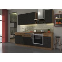 Küchen Preisbombe - Küche vigo Basic Matera Grau Lancelot 240 cm Küchenzeile Küchenblock Einbauküche Küchen Preisbombe - Küche vigo Basic Matera Grau Lancelot 240 cm Küchenzeile Küchenblock Einbauküche von KÜCHEN PREISBOMBE