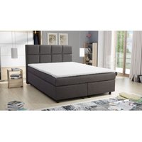 Küchen Preisbombe - Boxspringbett 140x200 Hotelbett Bonellfederkern Bett Topper Paxos 2 Tablet Grau von KÜCHEN PREISBOMBE